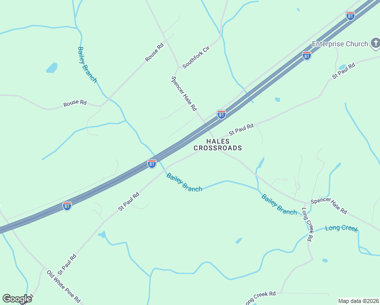 map of restaurants, bars, coffee shops, grocery stores, and more near 5320 Saint Paul Road in Morristown