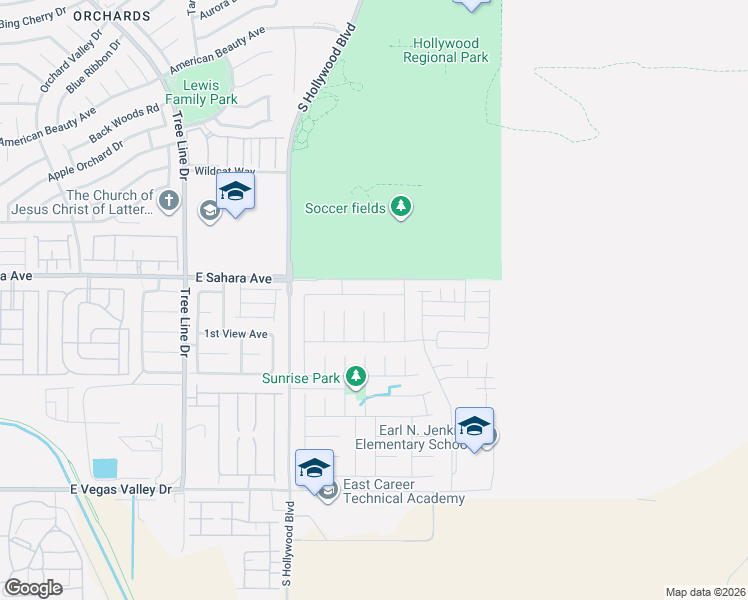 map of restaurants, bars, coffee shops, grocery stores, and more near 6736 Young Sky Avenue in Las Vegas