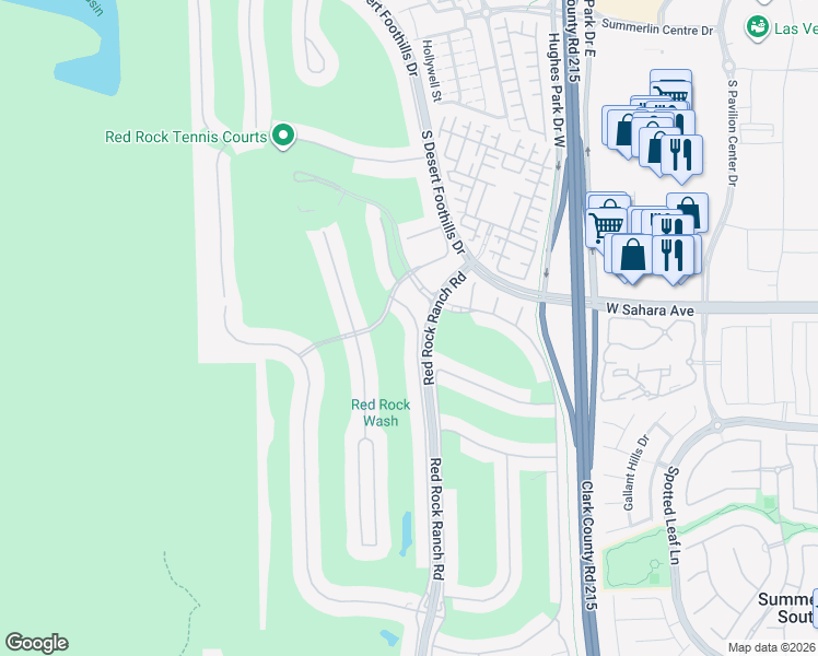 map of restaurants, bars, coffee shops, grocery stores, and more near 2539 Turtle Head Peak Drive in Las Vegas