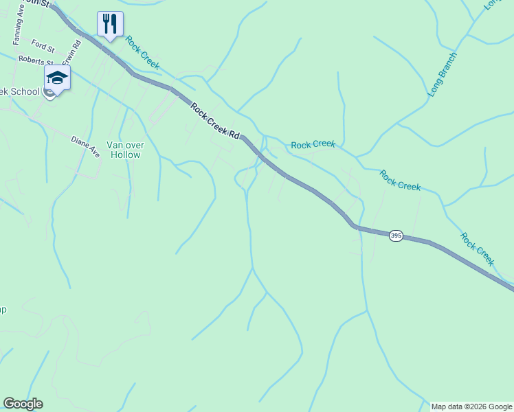 map of restaurants, bars, coffee shops, grocery stores, and more near 810 Dogwood Drive in Erwin