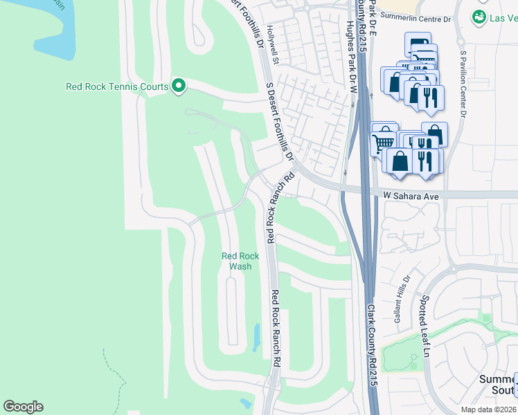 map of restaurants, bars, coffee shops, grocery stores, and more near 2539 Turtle Head Peak Drive in Las Vegas