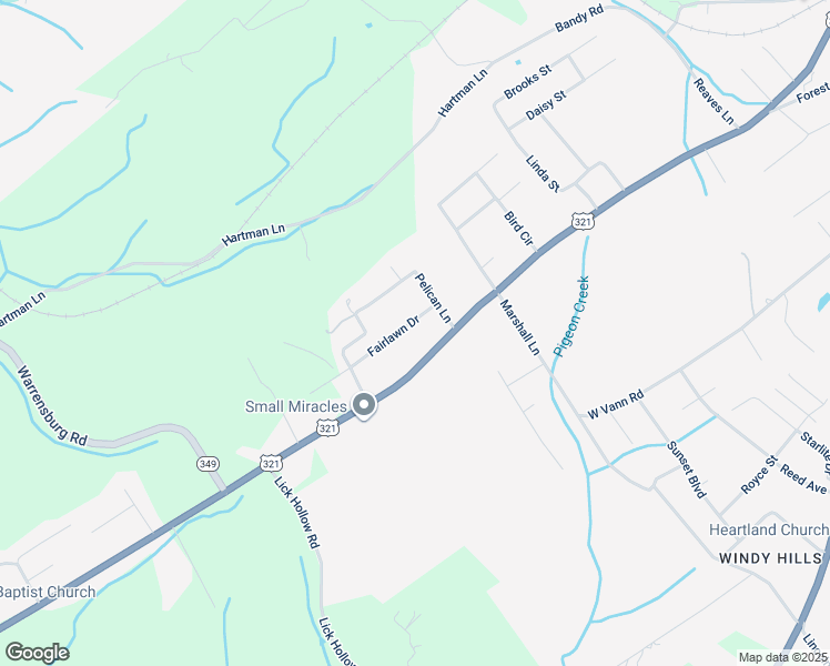 map of restaurants, bars, coffee shops, grocery stores, and more near 2007 Fairlawn Drive in Greeneville