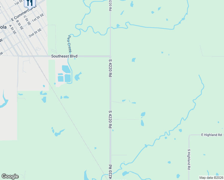 map of restaurants, bars, coffee shops, grocery stores, and more near 32260 South 4220 Road in Inola