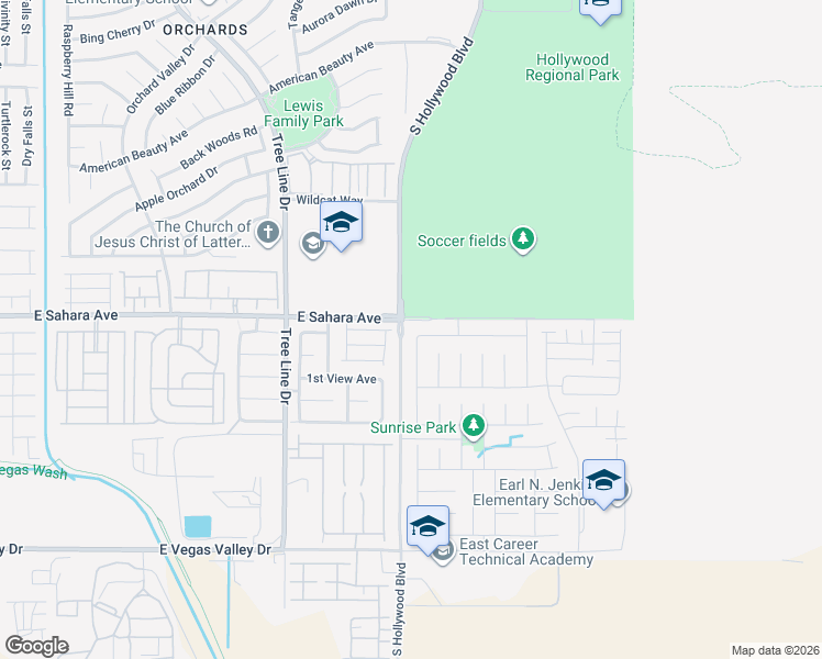map of restaurants, bars, coffee shops, grocery stores, and more near 6606 Young Sky Avenue in Las Vegas
