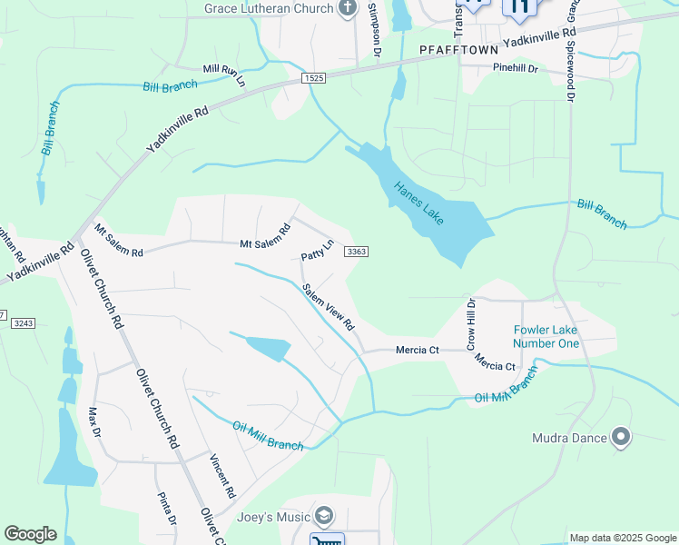 map of restaurants, bars, coffee shops, grocery stores, and more near 2612 Night Owl Court in Forsyth County