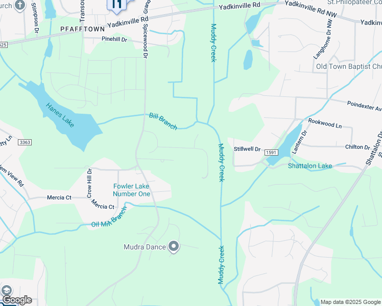 map of restaurants, bars, coffee shops, grocery stores, and more near 5006 Laurel Run in Winston-Salem