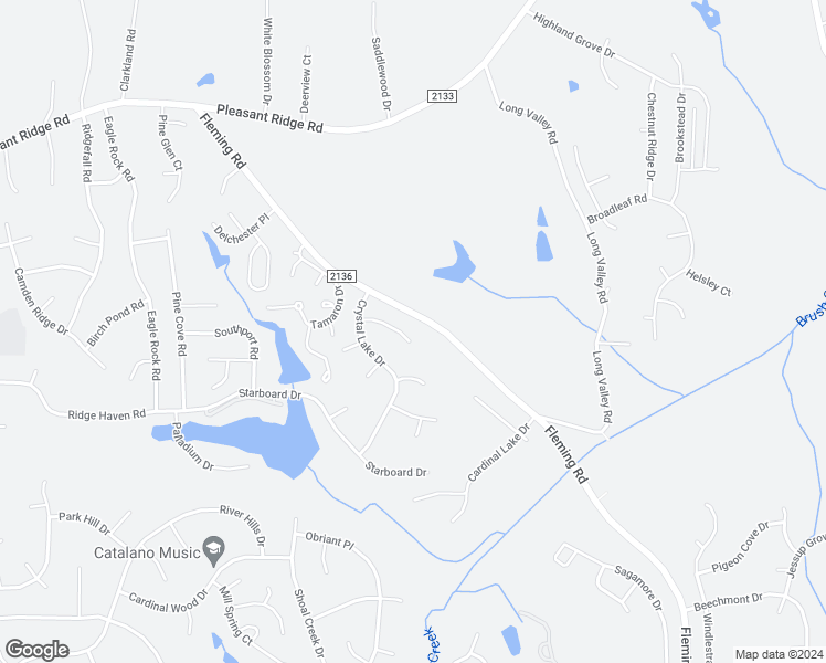 map of restaurants, bars, coffee shops, grocery stores, and more near 6002 Crystal Spring Court in Greensboro