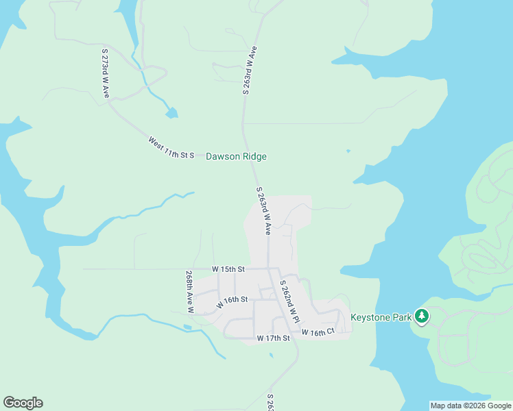 map of restaurants, bars, coffee shops, grocery stores, and more near 1236 South 263rd West Avenue in Sand Springs