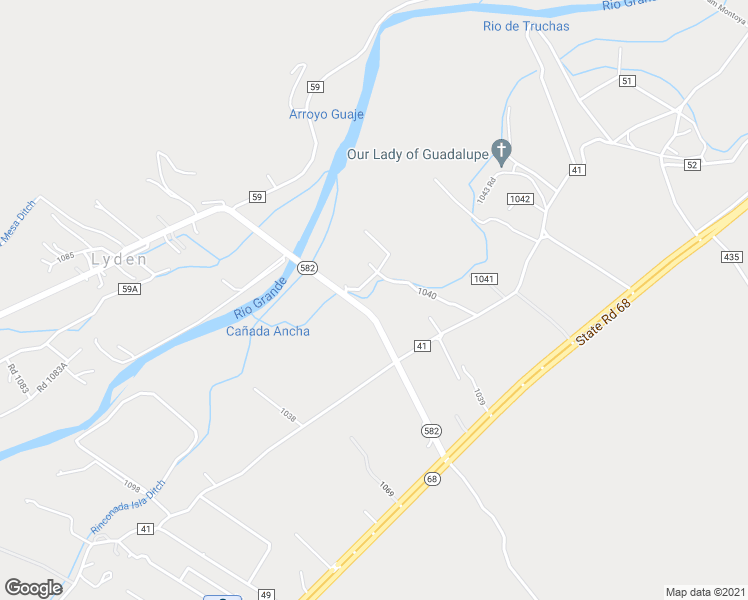 map of restaurants, bars, coffee shops, grocery stores, and more near 886 County Road 57 in Velarde