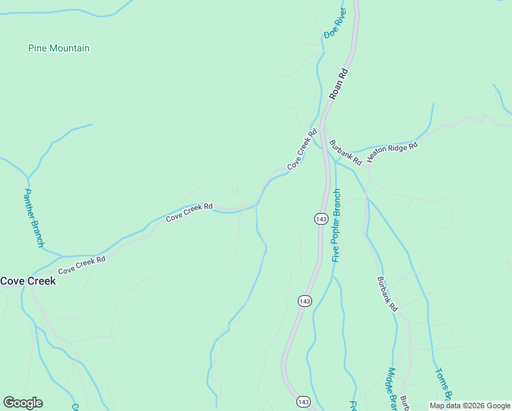 map of restaurants, bars, coffee shops, grocery stores, and more near 110 Garland Rd in Roan Mountain