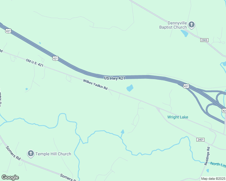 map of restaurants, bars, coffee shops, grocery stores, and more near Wilkes Yadkin Road in Wilkes County