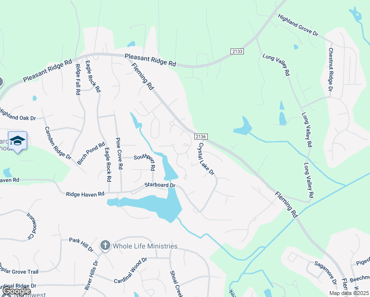map of restaurants, bars, coffee shops, grocery stores, and more near 4704 Andorra Court in Greensboro