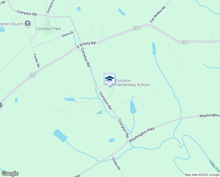 map of restaurants, bars, coffee shops, grocery stores, and more near 7200 Corryton Road in Corryton