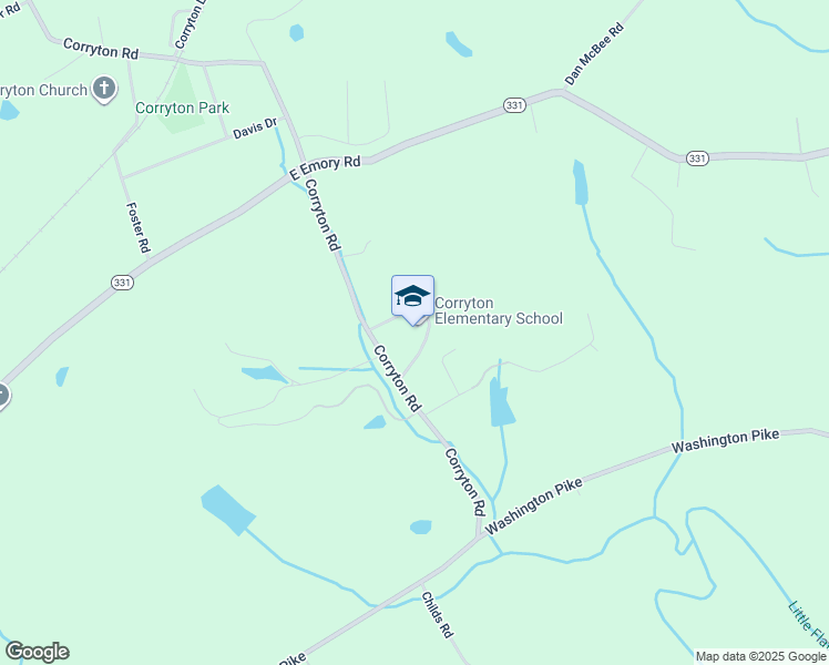 map of restaurants, bars, coffee shops, grocery stores, and more near 7200 Corryton Road in Corryton