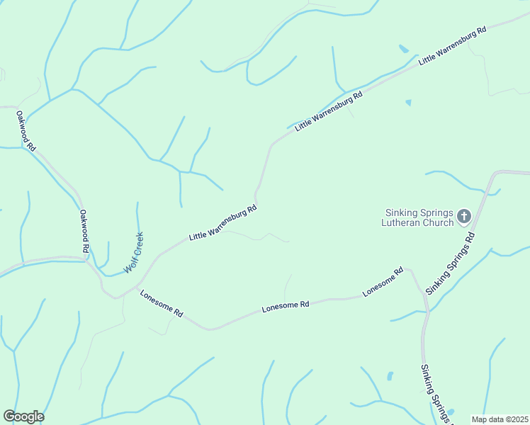 map of restaurants, bars, coffee shops, grocery stores, and more near 1640 Little Warrensburg Road in Midway