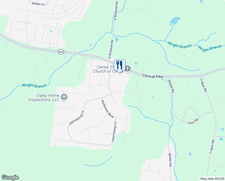 map of restaurants, bars, coffee shops, grocery stores, and more near 901 Harrisburg Lane in Mt. Juliet