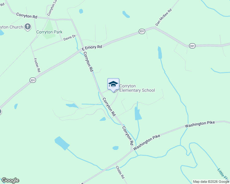 map of restaurants, bars, coffee shops, grocery stores, and more near Corryton School Road in Knox
