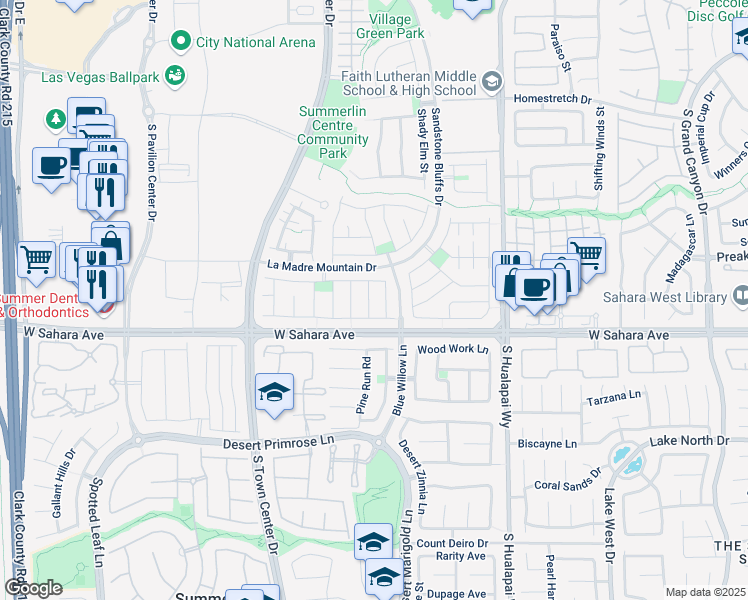 map of restaurants, bars, coffee shops, grocery stores, and more near 2408 Carnegie Hall Street in Las Vegas