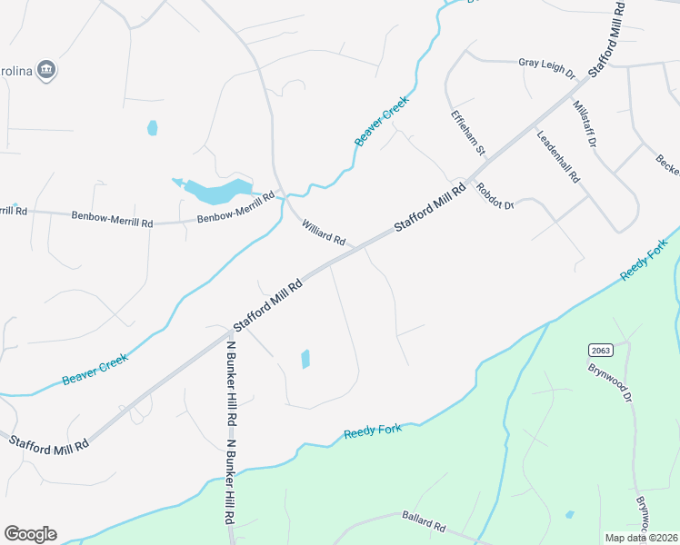 map of restaurants, bars, coffee shops, grocery stores, and more near 8305 Stafford Mill Road in Oak Ridge