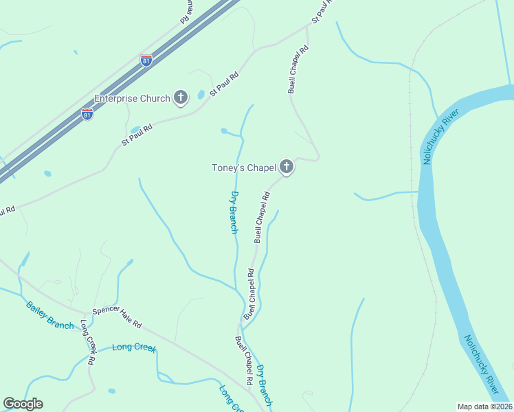 map of restaurants, bars, coffee shops, grocery stores, and more near 5214 Buell Chapel Rd in Morristown