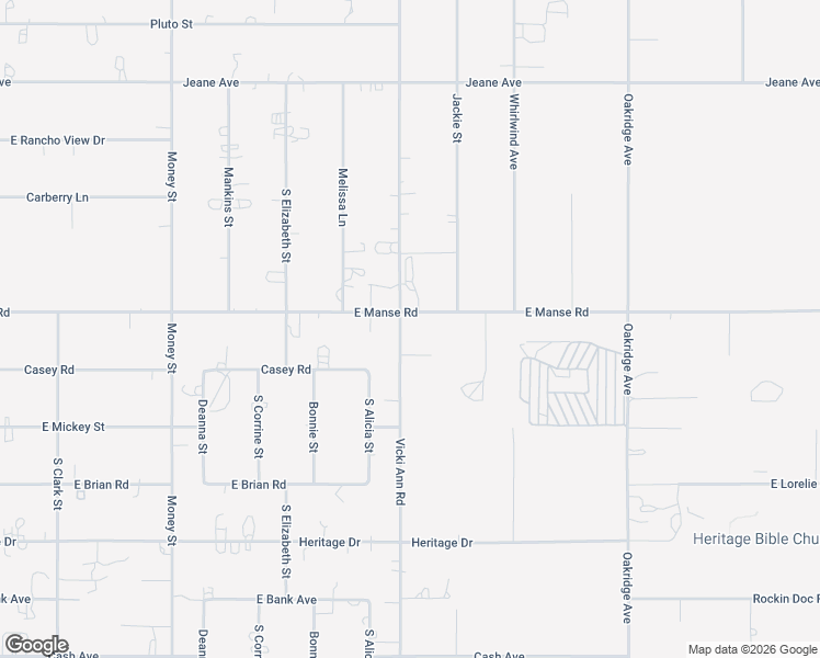map of restaurants, bars, coffee shops, grocery stores, and more near 2041 Manse Road in Pahrump