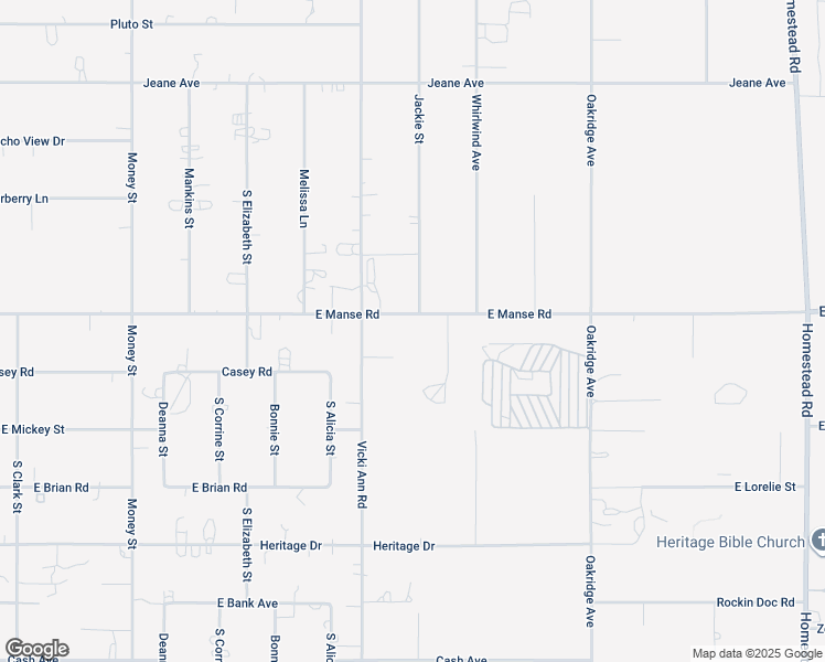 map of restaurants, bars, coffee shops, grocery stores, and more near 2161 Manse Road in Pahrump