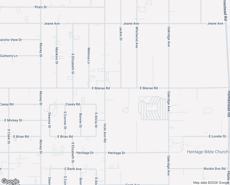 map of restaurants, bars, coffee shops, grocery stores, and more near 2081 Manse Road in Pahrump