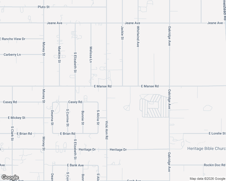 map of restaurants, bars, coffee shops, grocery stores, and more near 2081 Manse Road in Pahrump