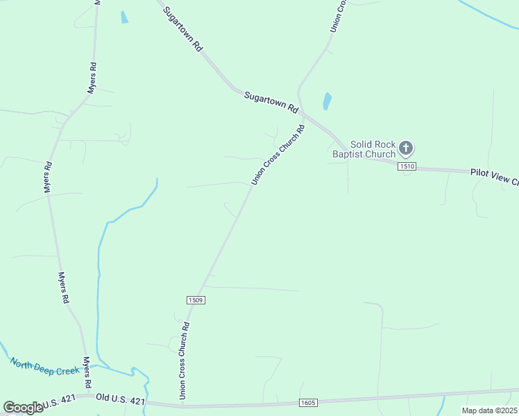 map of restaurants, bars, coffee shops, grocery stores, and more near 1300 Union Cross Church Road in Yadkinville