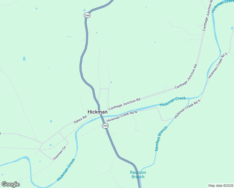 map of restaurants, bars, coffee shops, grocery stores, and more near 7 Wirt Lancaster Lane in Hickman