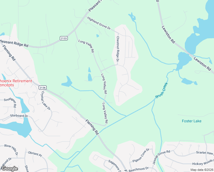 map of restaurants, bars, coffee shops, grocery stores, and more near 4634 Long Valley Road in Greensboro