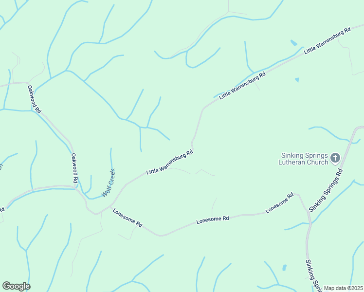 map of restaurants, bars, coffee shops, grocery stores, and more near 1640 Little Warrensburg Road in Midway