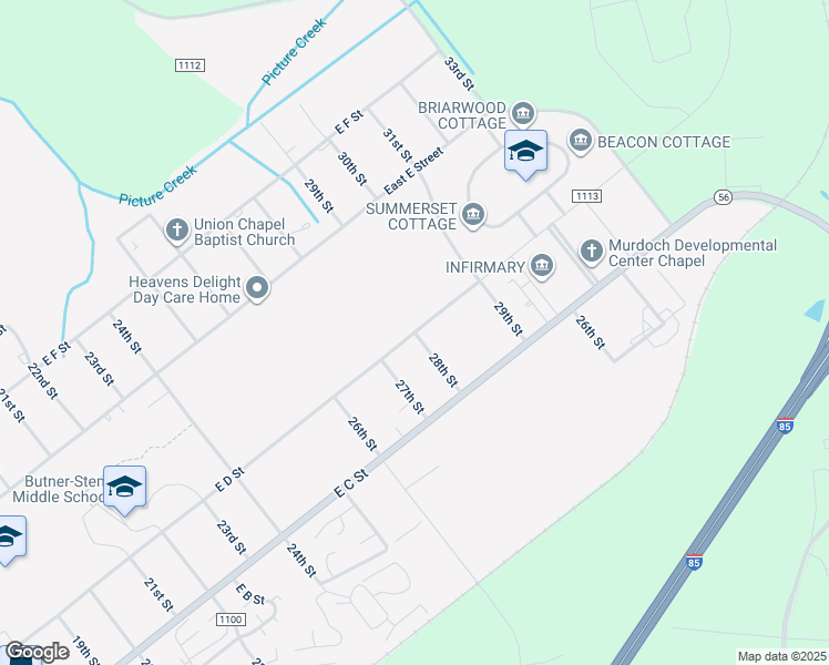 East D Street, Butner NC Walk Score