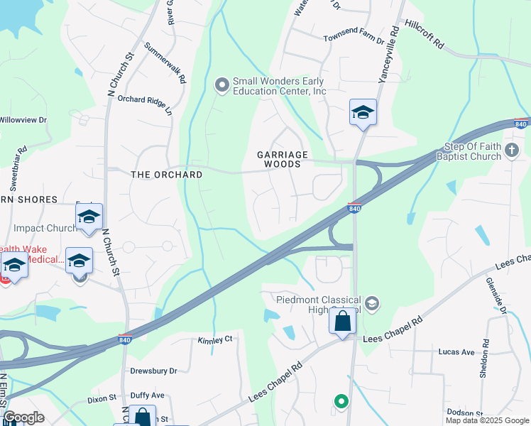 map of restaurants, bars, coffee shops, grocery stores, and more near 5 Mystic Locust Court in Browns Summit