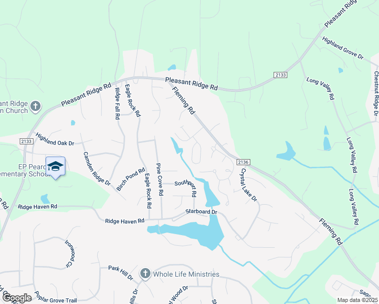 map of restaurants, bars, coffee shops, grocery stores, and more near 4646 Glengarry Circle in Greensboro