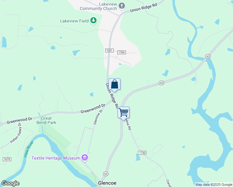 map of restaurants, bars, coffee shops, grocery stores, and more near 2649 Union Ridge Road in Burlington