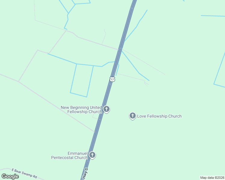 map of restaurants, bars, coffee shops, grocery stores, and more near 907 Ocean Highway South in Hertford
