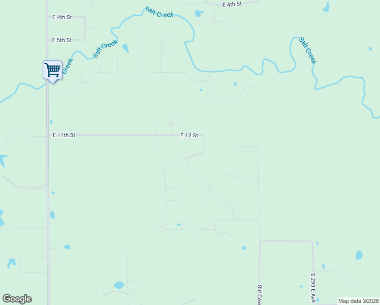map of restaurants, bars, coffee shops, grocery stores, and more near 28315 East 12 Street in Catoosa