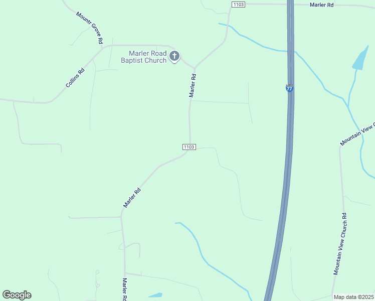 map of restaurants, bars, coffee shops, grocery stores, and more near Marler Road in Yadkin County