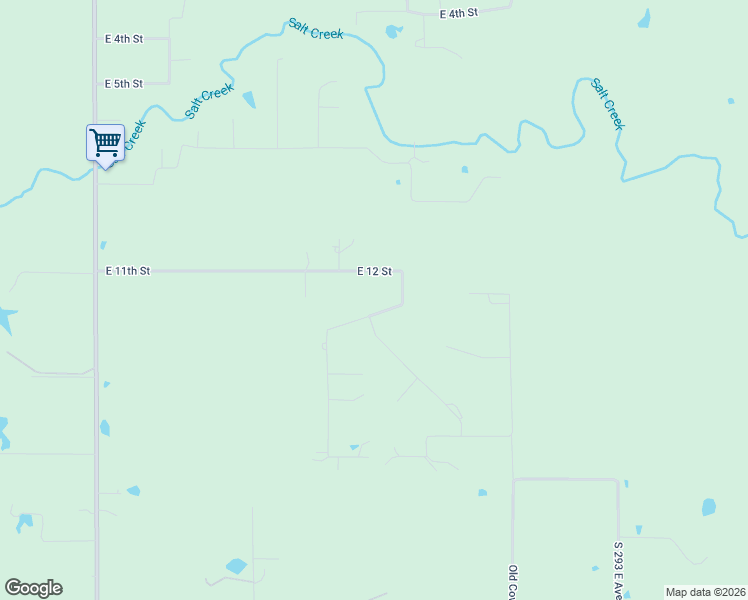 map of restaurants, bars, coffee shops, grocery stores, and more near 28315 East 12 Street in Catoosa