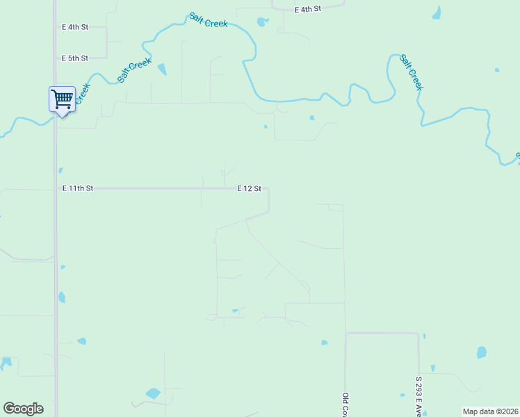 map of restaurants, bars, coffee shops, grocery stores, and more near 1140 East 12 Street in Catoosa