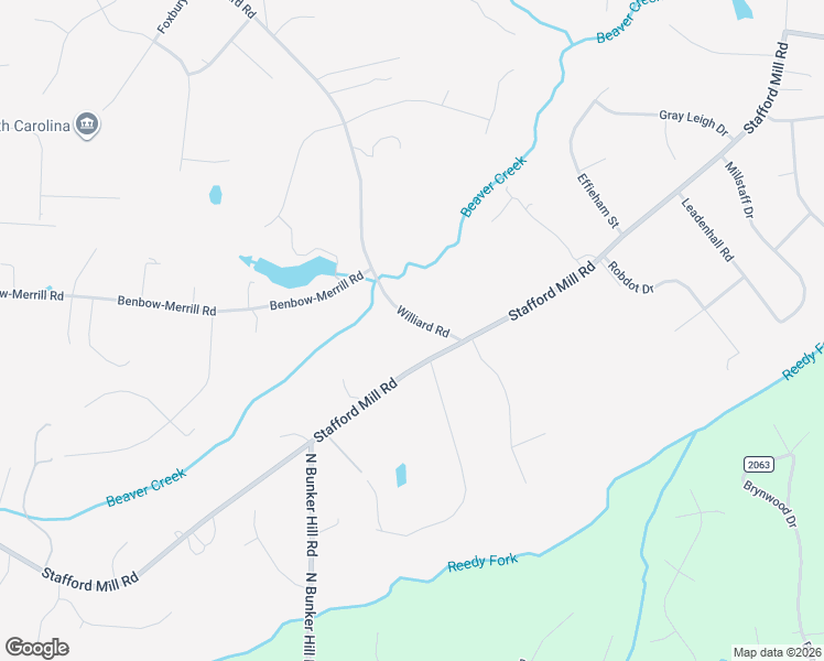 map of restaurants, bars, coffee shops, grocery stores, and more near 8296 Stafford Mill Road in Oak Ridge