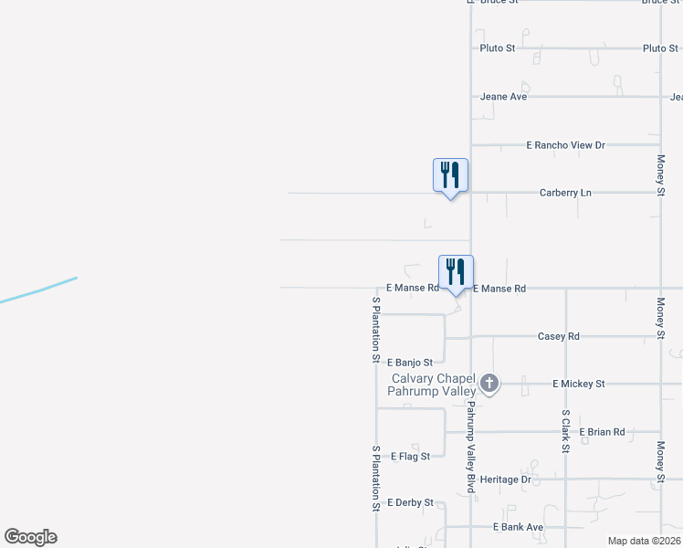 map of restaurants, bars, coffee shops, grocery stores, and more near 561 Pratt Street in Pahrump
