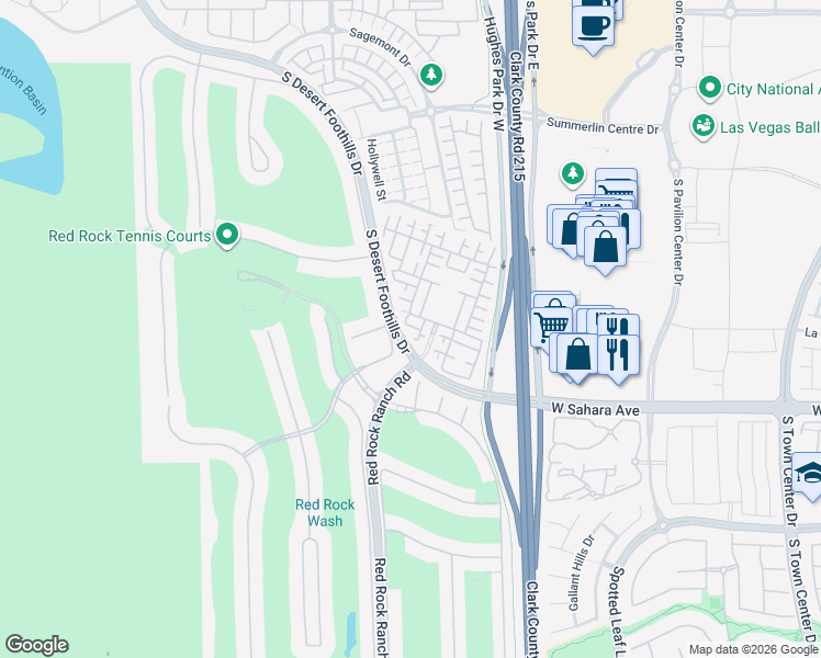 map of restaurants, bars, coffee shops, grocery stores, and more near 11371 Merado Peak Drive in Las Vegas