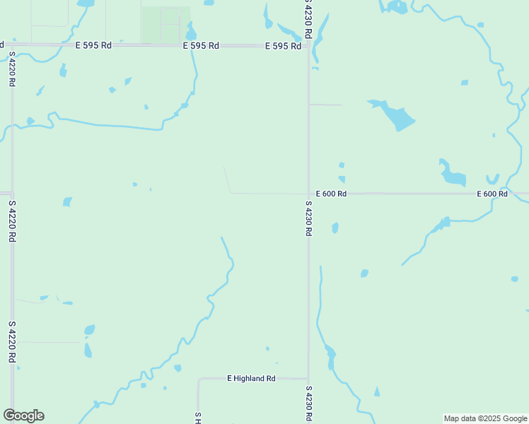 map of restaurants, bars, coffee shops, grocery stores, and more near 19700 East 600 Road in Inola