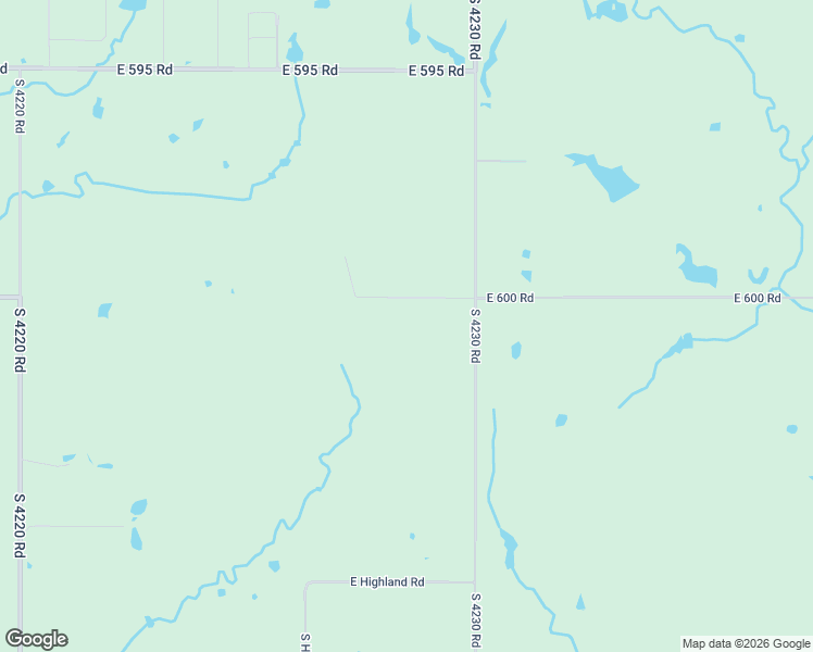 map of restaurants, bars, coffee shops, grocery stores, and more near 19700 East 600 Road in Inola