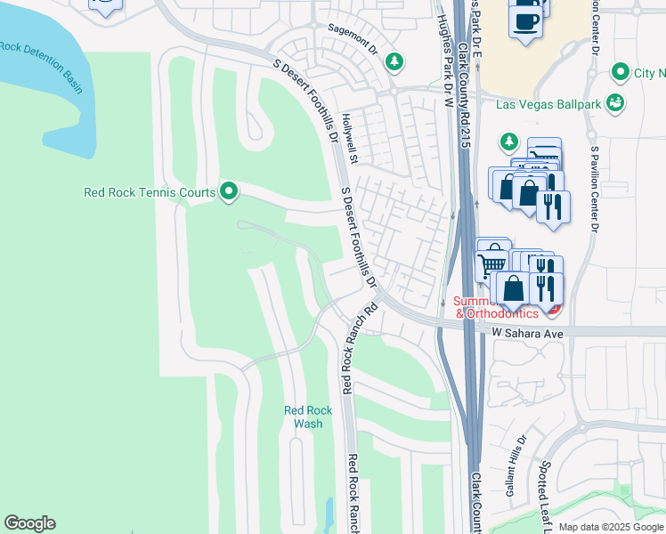 map of restaurants, bars, coffee shops, grocery stores, and more near 11398 Cedar Log Court in Las Vegas