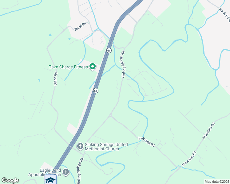 map of restaurants, bars, coffee shops, grocery stores, and more near 645 Sinking Springs Road in Clinton