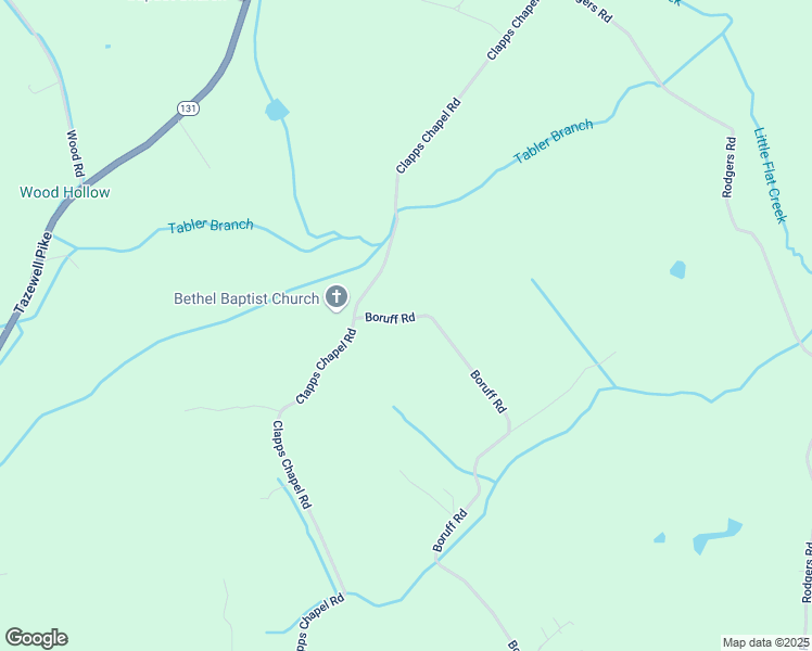 map of restaurants, bars, coffee shops, grocery stores, and more near 8009 Boruff Road in Knox County