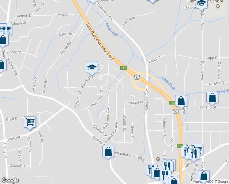 map of restaurants, bars, coffee shops, grocery stores, and more near 420 Parkwood Avenue in Winston-Salem